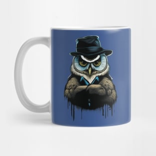 Gangsta Owl minimalistic design Mug